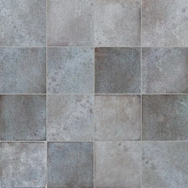 Pas Cher Carrelage effet Zellige Gris 10x10x0,85 cm Caldero - Mur intérieur