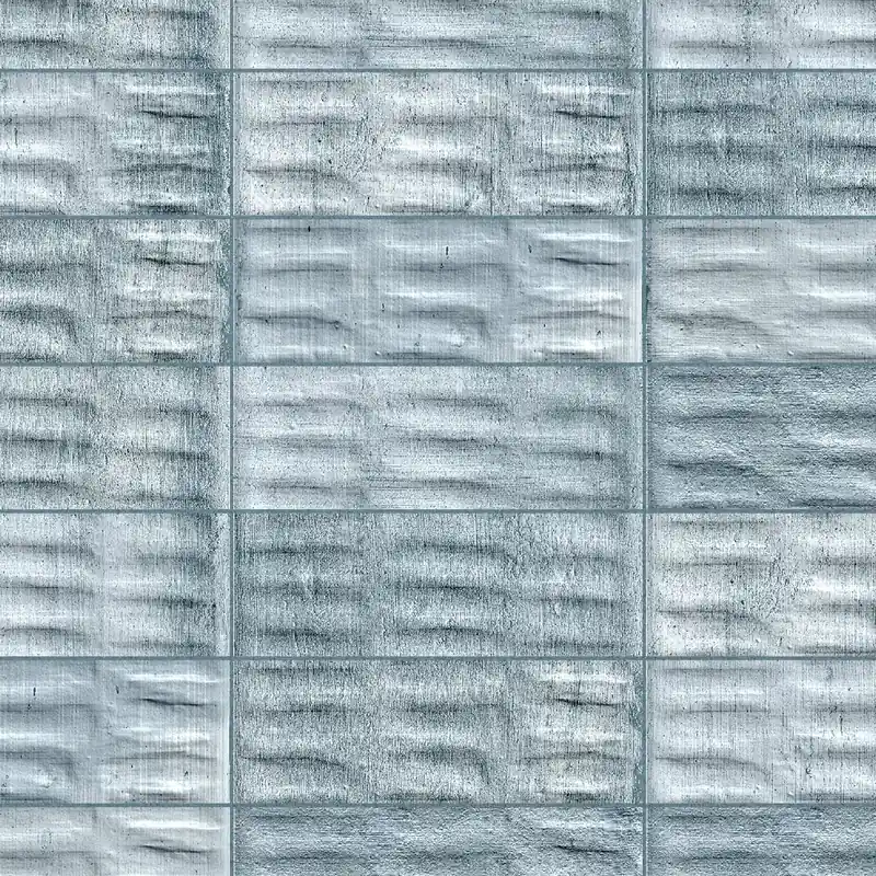 Bon Marché Carrelage effet Zellige 3D Bleu Seed 24,6x6x0,85 cm Azurel - Sol et mur intérieur