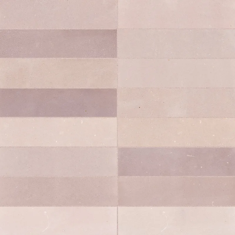 Super Prix Carrelage effet Zellige Rose 20x6,5x0,85 cm Mat Serinor - Mur intérieur
