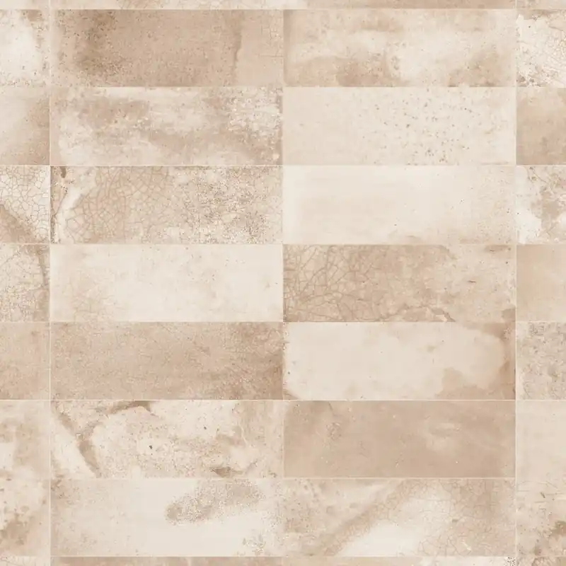 Carrelage Vintage effet Zellige Beige 40x20x1,03 cm Patrina - Mur intérieur Promotion