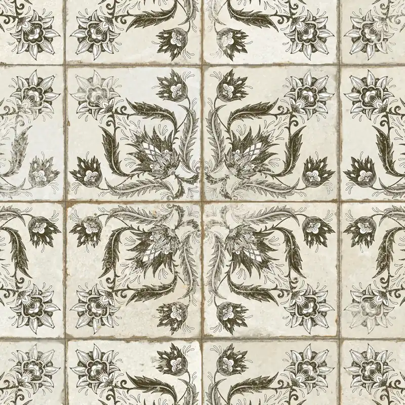 Achetez Aujourd'hui Carrelage Vintage Noir Leptis 45x45x0,95 cm Camoria - Sol et mur intérieur