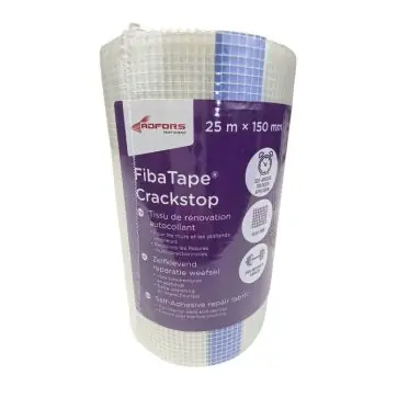 Fibatape Crackstop - Bande de rénovation intérieur auto-adhésive en fibre de verre (15cm x 25 m) Affaire À Saisir