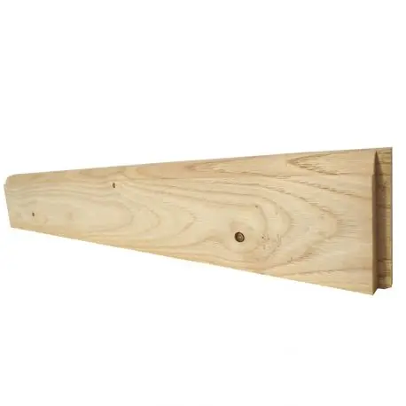 Petit Prix Plinthe châtaignier brut poncée - Choix Rustique - 15 x 70 mm - Lg 0.5 - 2 m (au ml)