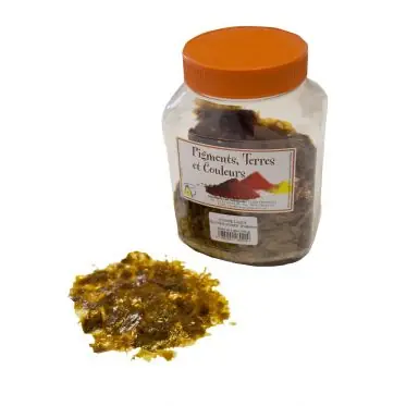 Gomme laque blonde dorée pour la préparation des encres (pot 250 g) Prix Cassé