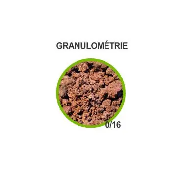 Prix Bas Pouzzolane gravier volcanique rouge Standard - BigBag 500L