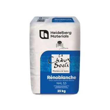 Prix Choc Renoblanche - Chaux hydraulique blanche - NHL 3.5 (25kg)
